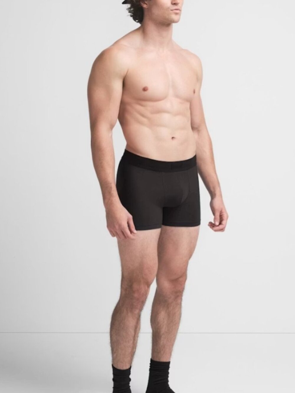 NEW SKIMS Men's Cotton 3" Boxer Briefs Onyx Black Small NWOT